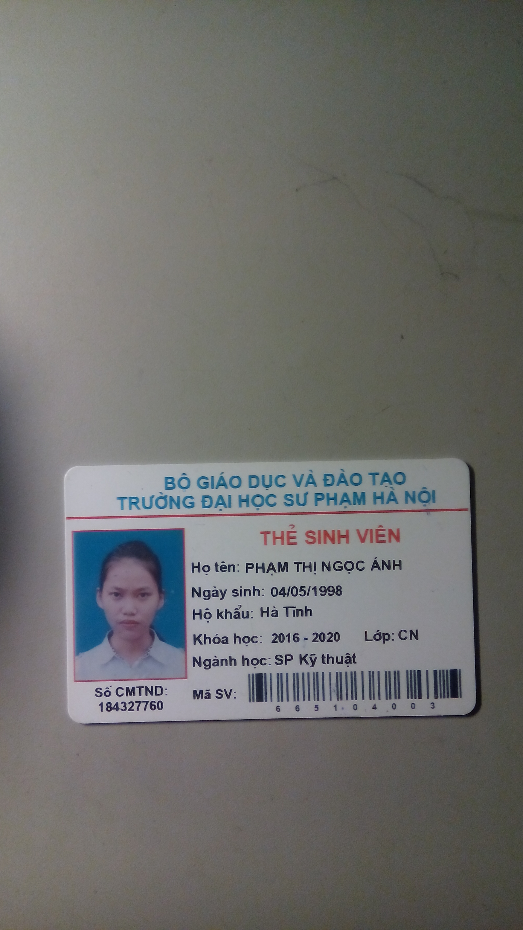 Phạm Thị Ngọc Ánh 